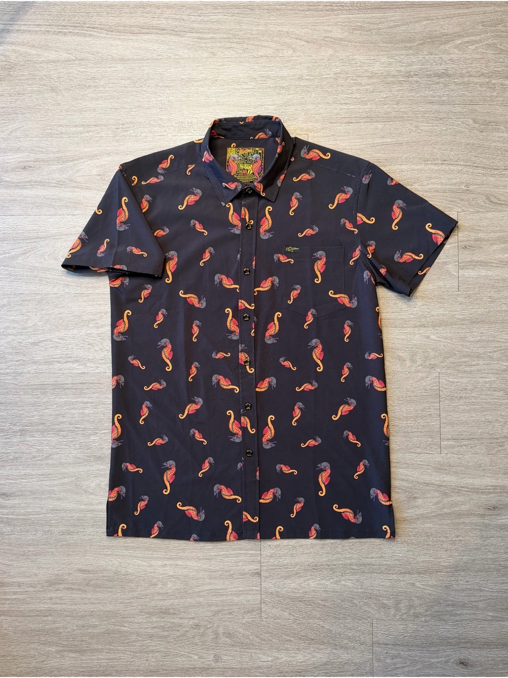 Retro Rifle War Horse Button Up